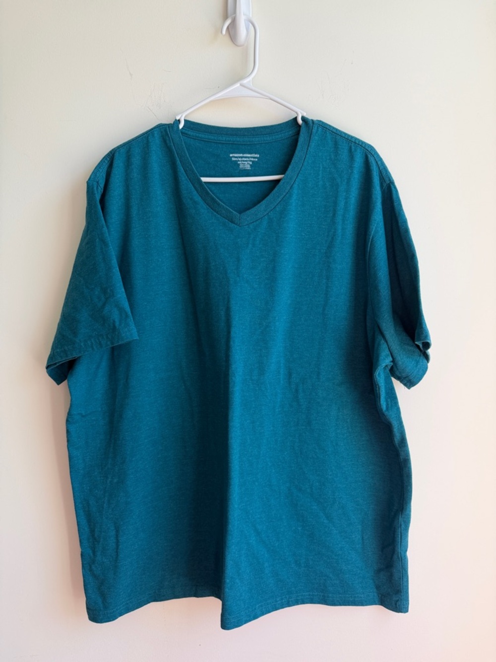 Amazon Essentials Teal V-Neck Short Sleeve Tee